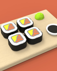 MTM136-01 MTM - KLÍČENKA - Sushi