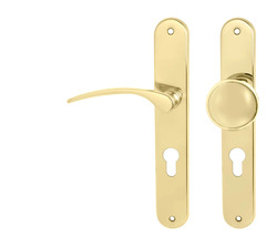 Klika na dveře MP - LAURA OLV - Mosaz leštěná lakovaná