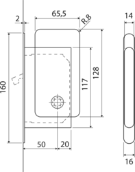 AGB - Set na posuvné dveře WAVE - HR WC BS - Černá matná