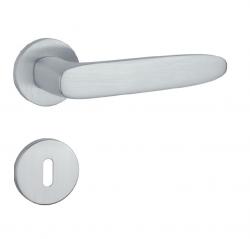 Klika na dveře AS - ROSA - R 7S OCS - Chrom broušený