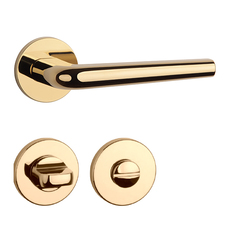 Klika na dveře AT - FUNKIA - R 7S OLV PVD - Mosaz leštěná lakovaná PVD