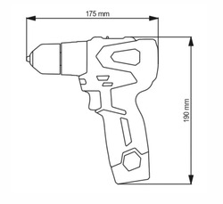 MP - AKUMULÁTOROVÁ 12 V VRTAČKA S PŘÍKLEPEM