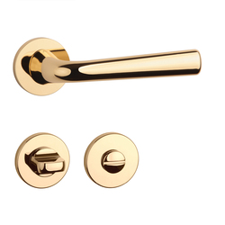 Klika na dveře AS - TULIPA - R 7S OLV - Mosaz leštěná lakovaná