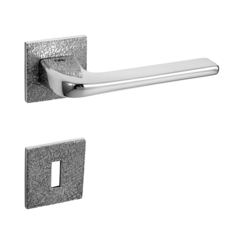 Klika na dveře TI - DARA - HR 4007 5SQ T3 OC - Chrom lesklý (03)