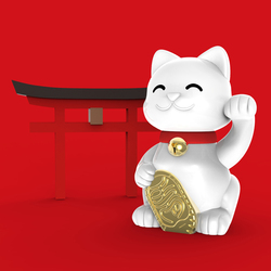 MTM226-01 MTM - KLÍČENKA - Kočka štěstí