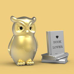 MTM279-01 MTM - KLÍČENKA - Sova zlatá