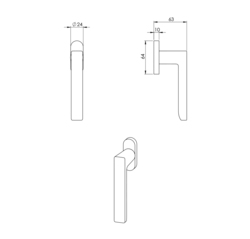 Klika na eurookno VM - DK - BAAR - R WS - Bílá matná (49)