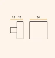 Madlo na dveře JNF - MADLO WG pevné IN.00.111 ks BN - Broušená nerez