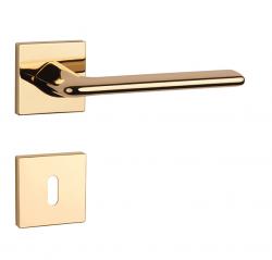 Klika na dveře AS - LILA - HR 7S OLV - Mosaz leštěná lakovaná