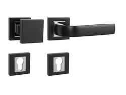 Klika na dveře MP - CYNTHIA - HR BS/OC - Černá matná / chrom lesklý