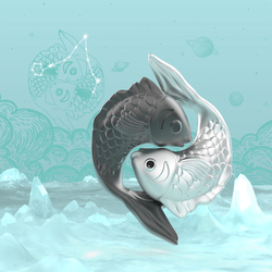 MTM361-01 MTM - KLÍČENKA - Zvěrokruh - Ryby