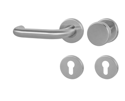 Klika na dveře MP - COSLAN - R BN - Broušená nerez