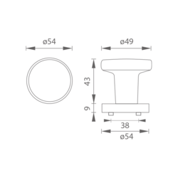 MP - KOULE PEVNÁ - R BS - Černá matná