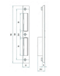 MP - Protiplech 2404/2L - levostranný s vaničkou Bílý pozink