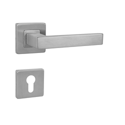 Klika na dveře MP - QUADRA - HR BN - Broušená nerez