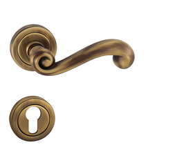 Klika na dveře TI - CARLA - R 738 OGS - Bronz česaný matný (77)