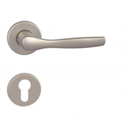 Klika na dveře BA - LUXOR - R F8 - Nikl matný