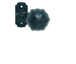 Madlo na dveře LR - Koule vyosená PORT 388/358 Kovaná černá