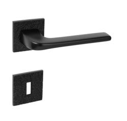 Klika na dveře TI - DARA - HR 4007 5SQ T3 BS - Černá matná (153)