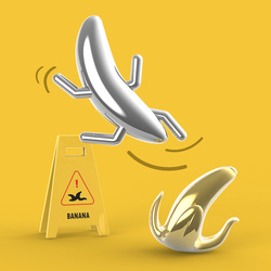 MTM140-01 MTM - KLÍČENKA - Banán