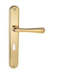 Klika na dveře NI - ELEGANT OLV - Mosaz leštěná lakovaná