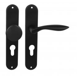 Klika na dveře BA - CLAUDIA - S BS - Černá matná