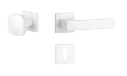 Klika na dveře AS - PINA - HR 7S WS - Bílá matná