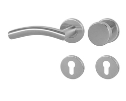 Klika na dveře MP - SWING - R BN - Broušená nerez