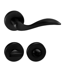 Klika na dveře TI - LEA - R 1948 BS - Černá matná (153)