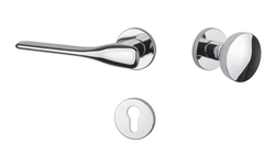 Klika na dveře AS - ORCHIDE - R 7S OC - Chrom lesklý