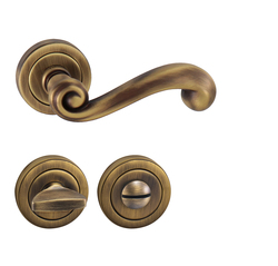 Klika na dveře TI - CARLA - R 738 OGS - Bronz česaný matný (77)