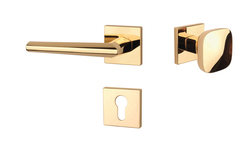 Klika na dveře AS - JASMINA - HR 7S OLV - Mosaz leštěná lakovaná