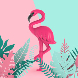 MTM144-01 MTM - KLÍČENKA - Plameňák