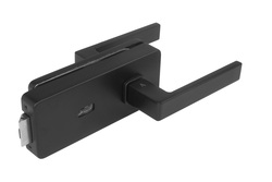 MP - UNIQUE R8 - ZÁMEK na sklo s klikou SULLA - PZ BS - Černá matná