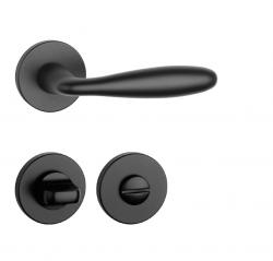 Klika na dveře AT - VERBENA - R 7S BS - Černá matná