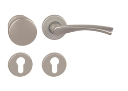 Klika na dveře BA - TORNADO - R F8 - Nikl matný