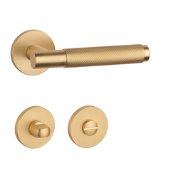 Klika na dveře AT - MOLINIA - R 7S OLS - Mosaz broušená