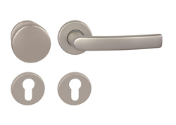 Klika na dveře BA - MIRA - R F8 - Nikl matný