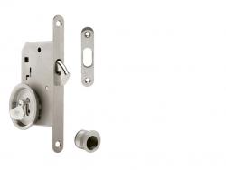 ATZ - Set na posuvné dveře kulatý 3972 BB BN - Broušená nerez