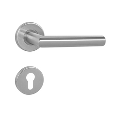 Klika na dveře MP - FAVORIT - R BN - Broušená nerez