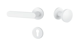 Klika na dveře AS - ALORA - R 7S WS - Bílá matná