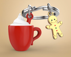 MTM152-01 MTM - KLÍČENKA - Horká čokoláda v šálku