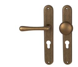 Klika na dveře NI - ELEGANT OBMP - Staromosaz matný lak