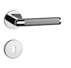 Klika na dveře AS - LOBELIA - R 5S OC - Chrom lesklý