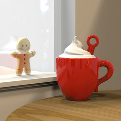 MTM152-01 MTM - KLÍČENKA - Horká čokoláda v šálku