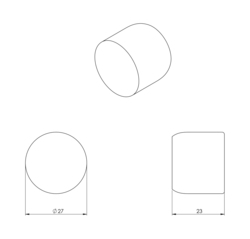 VM - PUNTO - WC klíč MG - Moon grey (72)