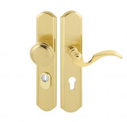 Zpevněné kování MI - LYON / RAMA PLUS K OLV/OLS - Mosaz leštěná lakovaná / mosaz broušená