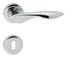 Klika na dveře MI - ZOE - R OC - Chrom lesklý