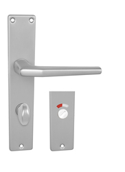 Klika na dveře BA - LUCIA - I F1 - Stříbrný elox