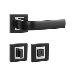 Klika na dveře MP - CYNTHIA - HR BS/OC - Černá matná / chrom lesklý